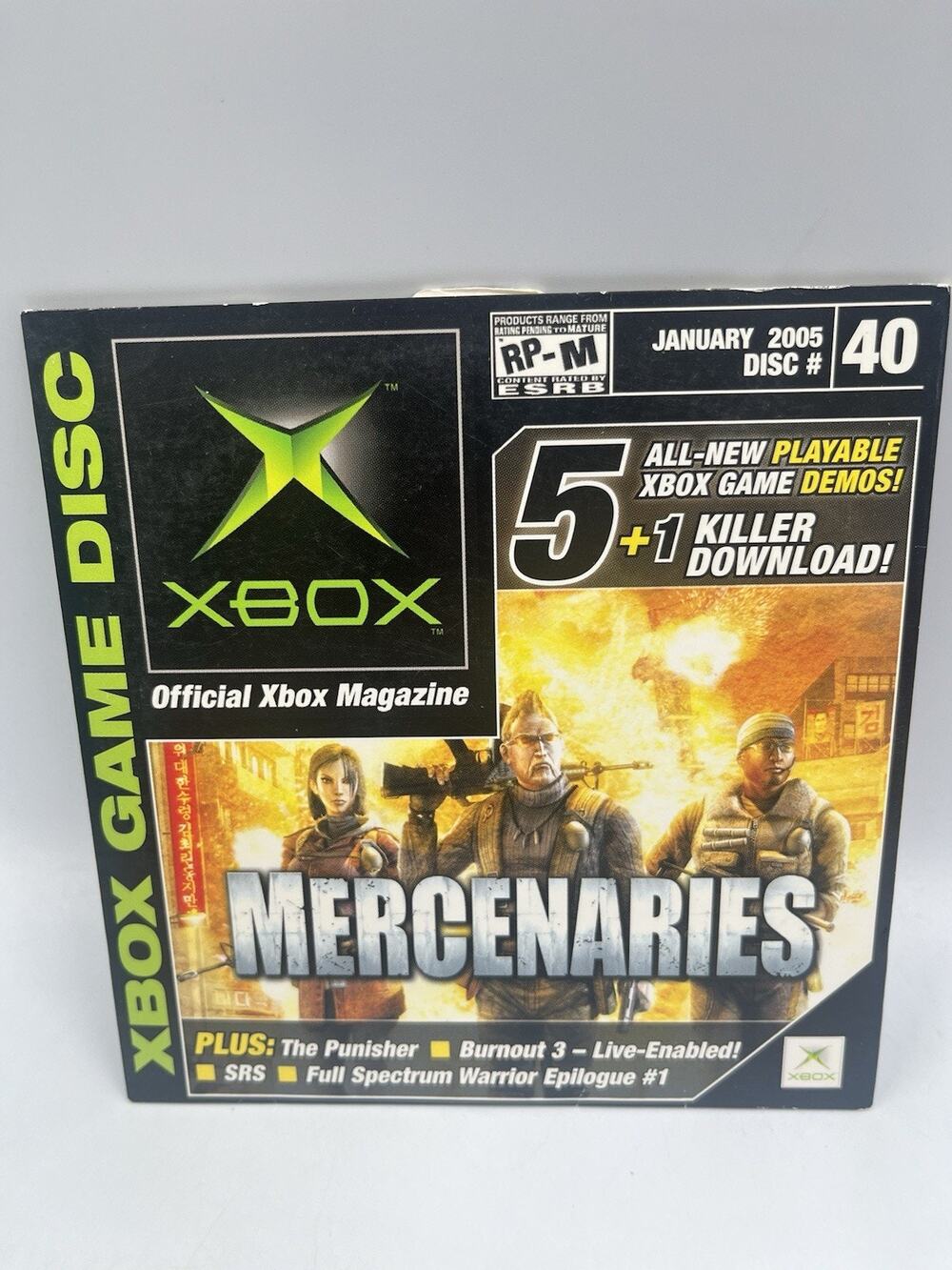 official xbox magazine demo disc January 2005 Disc # 40